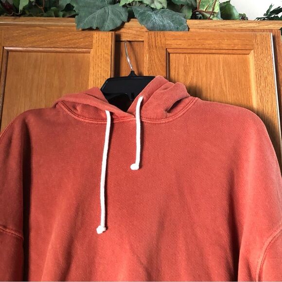 RE/DONE x Hanes Classic Hoodie Sweatshirt Oversized Orange Terracotta - S - Picture 3 of 13